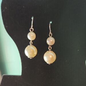Elegant Faux Pearl Drop Earrings